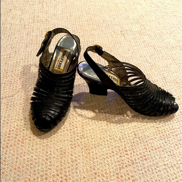 Pino Ferri Black Sandals - Picture 2 of 6